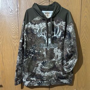 RedHead Men's Brown Camouflage Hoodie size large
